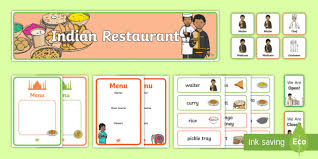 We serve chilli chicken, lamb pepper fry, masala dosa, and more! Indian Restaurant Role Play Pack