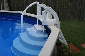 Above Ground Pool Steps Cheap Wedding Cake Pool Steps Pool Steps Above Ground Pool Steps