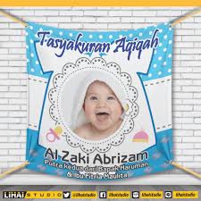 Download banner pengajian format cdr. Keren Banner Aqiqah Template Erlie Decor