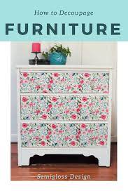 Although they look perfectly fine nestled inside a photo album, you can show off your favorite snapshots on a. How To Decoupage Furniture With Floral Napkins Semigloss Design