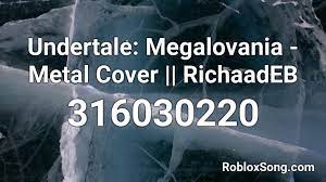 You can easily copy the code or add it to your favorite list. Undertale Megalovania Metal Cover Richaadeb Roblox Id Roblox Music Codes