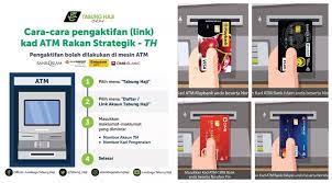 Beberapa mesin atm menyediakan pelekat di bahagian atas slot masuk kad yang memaparkan kedudukan memasukkan kad atm. Cara Semak Baki Keluarkan Duit Tabung Haji Di Mesin Atm Maybank Cimb Bank Rakyat Bank Islam