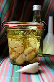 Eingeweckter Knoblauch Knoblauch Confieren Eingelegter Knoblauch Einwecken Eingelegter Knoblauch Knoblauch