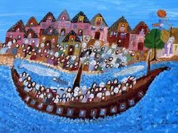 Folk Artist Harry Lieberman Peintre Naif Peintre