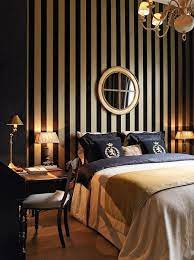 Working In A Bedroom Project Check Out Our Inspirational Tools At Spotools Com Gold Wallpaper Bedroom Black Gold Bedroom Bedroom Bed Design