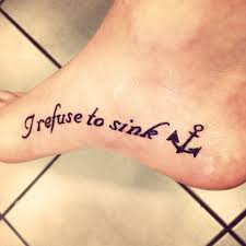 The winger has a 'refuse to sink' tattoo which serves as a source of inspiration for him, elaborating on the story behind his tattoo, torres said, it's a tattoo that i got with my sister. Pin By Heather Lavigne On Love Foot Tattoos Modern Tattoos Body Tattoos