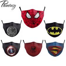 Tabaso Coming Through With Phantasy Children Kid Dust Proof Anti Fog Multicolor Face Mask Marvel Superhero Cosplay P Superhero Masks Mask For Kids Superhero