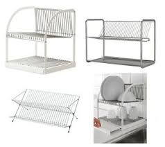 Find the right products at the right price every time. Ikea Dish Drainer Rack Cutlery Plates Tray Drying Kitchen Utensil White Silver Ebay