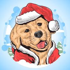 Adorable Animal Background Beard Breed Brown Canine Celebration Character Christmas Christmas Card Christmastime In 2020 Christmas Dog Holiday Illustrations Dog Vector