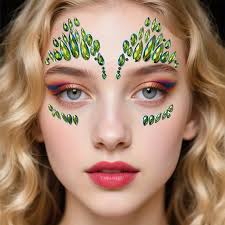 mixed shape crystal self rhinestones makeup