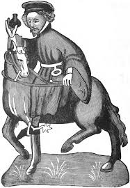 Geoffrey Chaucer ' S Canterbury Tales - The Manciple On Horseback. English  Poet, C. 1343-1400. Ellesemere Manuscript Of Stock Photo - Alamy