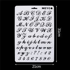 We have the most expansive selection of alphabet stencils, large letter stencils, and. Lettering Stencils Letter And Number Stencil Painting Paper Craft Alphabet And Number Stencils 2 Stencils Aliexpress