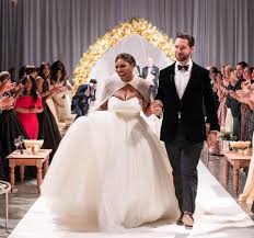 'we don't even realize something is broken until someone else shows us a better way', 'find people who give a damn; Serena And Alexis Ohanian Serena Williams Wedding Celebrity Wedding Dresses Serena Williams