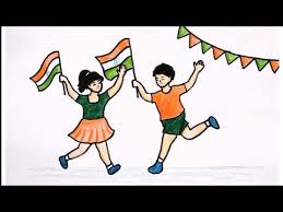 How To Draw Republic Day Special Image For Kids Simple Drawing Of Indian Flag Youtube Easy Drawings Independence Day Drawing Indian Flag