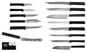 Always be sure to wipe off your knife in case there is any kind of metal shavings from sharpening the knife. Rada Cutlery Rada Cutlery Ultimate Collection 15 Pc Gift Set With Black Handles Walmart Com Walmart Com