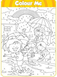 If you live at the north pole, winter is that freezing time when the sun does not shine at all. Rainy Day Printable Colouring Pages From Champak Magazine