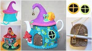 I also invite you to peruse the best single location for charity knitting and for even more amazing and free knitting patterns, check out the site with their game right in the title: Fairy House Teapot Cosy Pattern Is Gorgeous The Whoot