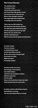 The graceful descent of snowflakes silently vanishing against the surface of the sea: The Forest Reverie Poem By Edgar Allan Poe Poem Hunter