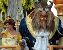 Belle And Beast Parade Of Dreams Disneyland Anaheim Ca Disneyland Anaheim Disney Face Characters Disneyland California