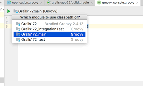 Groovy Console For Grails Application Unable To Resolve Class Ides Support Intellij Platform Jetbrains