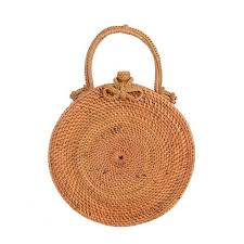 hand carry round ata bag bags rattan bag straw bag