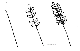 Next, draw 5 of the petal doodles which have three parts to them. How To Draw Lavender Flowers Easy Step By Step Guide Craftsonfire How To Draw Lavender Draw Lavender Easy Flower Drawings
