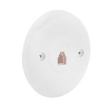 The most common wall jack phone material is wood. Consumer Electronics Home Telephones Accessories Telephone Wall Plate Jack Round Circular Rj11 6p4c 4 Conductor Jack White