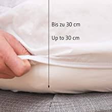 So wählen sie das richtige produkt aus dem obigen ein matratzentopper ist meist dicker und komfortabler als beispielsweise ein wasserdichter. Amazon De Matratzenschoner 180 X 200 Cm Wasserdicht Atmungsaktive Matratzenauflage 180 200