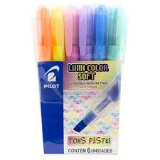 Caneta Para Caligrafia Parallel Pen Pilot Pincel Marca Texto Lumi Color Pastel 6 Cores Pilot Escrita Corretivos Kalunga Com Marca Texto Canetas De Caligrafia Coisas De Papelaria