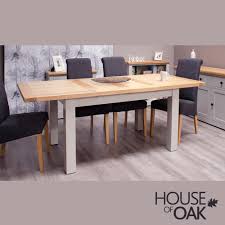 Extending dining table and chairs the range. Diamond Grey Medium Extending Dining Table House Of Oak