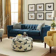 45 The Confidential Secrets Of Navy Blue Sofas Living Room Ideas Beterhome Decoration Salon Bleu Deco Bleue Decoration Interieure