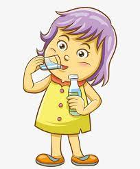 Girls Drink Water How To Draw Hands Clip Art Easy Drawings
