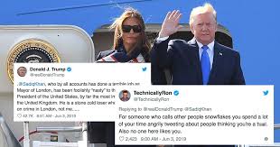See more ideas about sadiq khan, khan, mens sunglasses. Donald Trump Angrily Tweets About London S Mayor Gets Some Brutal Replies