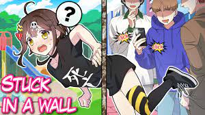 The Girl Stuck In A Wall (Romance Comedy Harem Manga) - YouTube