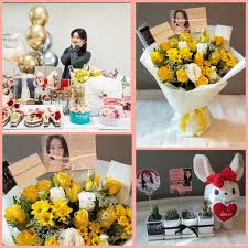 Korean Actress Gifts Flower Gift Actress Gifts Chocolate Basket
