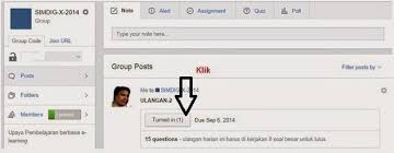 Kelebihan dari fitur ini yaitu dilengkapi dengan waktu deadline, fitur attach file yang memungkinkan siswa untuk mengirimkan tugas secara langsung kepada guru dalam bentuk file document (pdf, doc, xls, ppt), dan juga tombol turn in pada kiriman assignment yang berfungsi menandai bahwa siswa telah. Media Pembelajaran Berbasis Internet Media Online