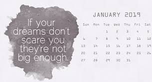 Desk Calendar Motivational Quotes January 2019