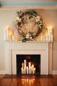 The Secret To Decorating A Fireplace Diy Decorator Romantic Home Decor Candles In Fireplace Fireplace Decor