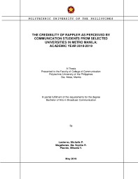 Permission is given for the following people to have access to this thesis: Pdf The Credibility Of Rappler As Perceived By Communication Students From Selected Universities In Metro Manila Academic Year 2018 2019 Michelle Lanterno Academia Edu