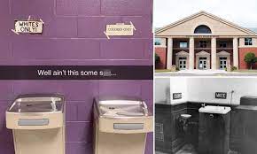 See water fountain stock video clips. Whites Only And Coloreds Only Signs Placed Above Water Fountains In School Prank Daily Mail Online