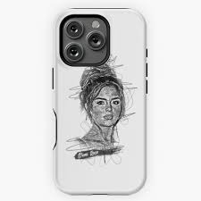 Demi Rose, Demi Rose Abstract Sketch Art iPhone Case