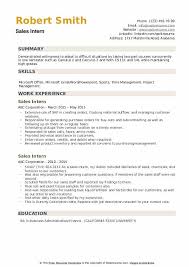 Internship resume example & writing guide. Sales Intern Resume Samples Qwikresume