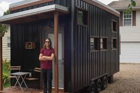 Less building materials, less square footage, less waste. Local Man Builds Tiny House From Wheels Up Y City News