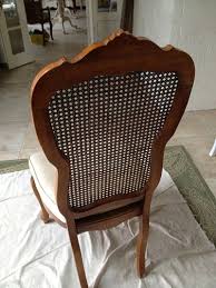 Shabby chic vintage 1970s thomasville dining room table and 6 cane back chairs this vintage dining set shall constitute a real bargain for all shabby chic lovers. Wicker Backed Dining Chairs Off 66