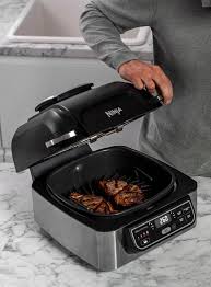 Ninja Health Grill And Air Fryer Ag301uk One Colour In 2020 Crispy Chips Air Fryer Vegetable Skewers