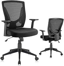 amazon com elabest office chair ergonomic desk chair swivel task chair with adjustable armrest soft sponge cush in 2021 ergonomic desk chair task chair office chair
