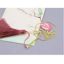 MMD Fan Metal Bookmark Classical Flowers Creative Tassel Simple Gift (Color  : Peony) : Amazon.co.uk: Stationery & Office Supplies