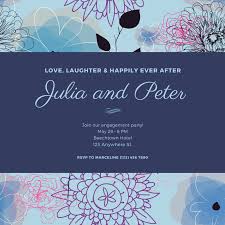 Invitation card maker is your online solution to every event. Customize 49 Engagement Party Invitations Templates Online Canva