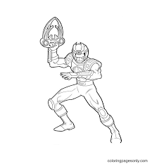 These alphabet coloring sheets will help little ones identify uppercase and lowercase versions of each letter. Ranger Black Is Ready To Fight Coloring Pages Power Rangers Coloring Pages Coloring Pages For Kids And Adults