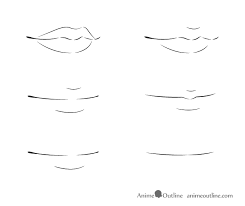 A step by step drawing lesson: How To Draw Anime Lips Tutorial Animeoutline